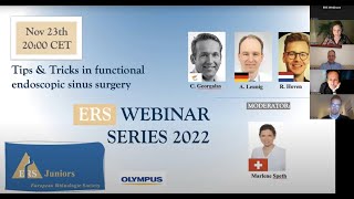 ERS Webinar Series 2022 Tips amp Tricks in Functional Endoscopic Sinus Surgery [upl. by Raveaux]