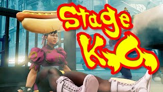 Street Fighter 5 All Stage Environment KO [upl. by Otanutrof]