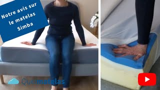 Test et avis sur le matelas Simba  QuelMatelasfr [upl. by Llerej920]