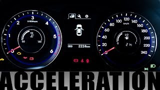 Hyundai i40  ACCELERATION 0100  17 CRDI 141HP manual [upl. by Ydnelg]