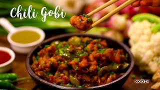 Crispy Chilli Gobi  Chilli Cauliflower  Veg Starter  Indo Chinese Food  Cauliflower Recipes [upl. by Aidnyl643]