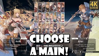 Granblue Fantasy Versus Rising  How to Choose your Main Character [upl. by Mosby]