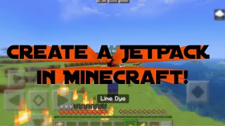 Create a JETPACK in Minecraft BedrockMCPE with command blocks [upl. by Zinnes129]