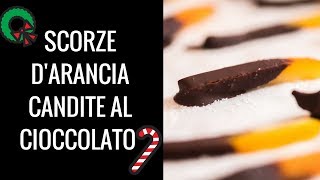 SCORZE DARANCIA CANDITE AL CIOCCOLATO Ricetta Veloce [upl. by Ahsilrae394]