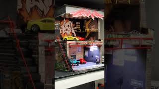 miniature car garage and showroom 💥💥2week hard workautomobile bestgame hotwheels scalemodelrwb [upl. by Amarette620]