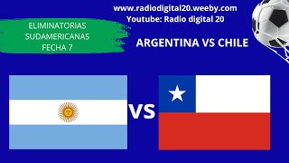 ARGENTINA VS CHILE  EN VIVO  ELIMINATORIAS SUDAMERICANAS 2024  fechafifa [upl. by Ecirahs]