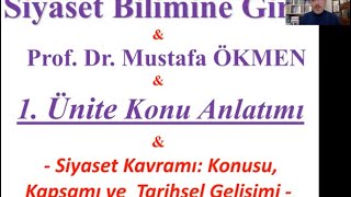 Siyaset Bilimine Giriş Dersi 1 Hafta Konu Anlatımı siyasetbilimi açıköğretimsistemi açıköğretim [upl. by Nysila]