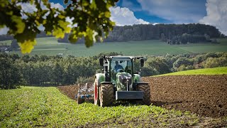 Fendt 724  Lamborghini R6130 plowing fields [upl. by Joaquin410]