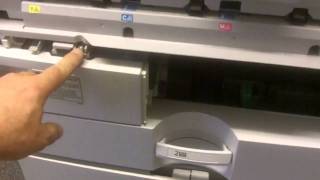 Replacing the Waste Toner Bottle on Ricoh color copier [upl. by Ariella]