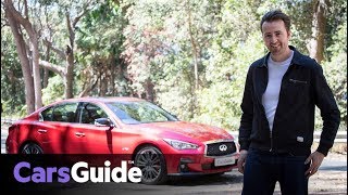 Infiniti Q50 Red Sport 2018 review road test video [upl. by Higbee]