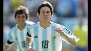 Messi Sus goles en la sub20 de Argentina [upl. by Sisi]