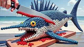 🔴 LIVE DIY SWORDFISH from Magnetic Balls  Magnet Challenge amp ASMR [upl. by Krista879]