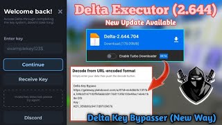 Delta Executor New Version Available V2644  No key Key Bypass  Delta Mobile  ROBLOX HACK [upl. by Thinia911]