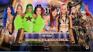 WWE 2K24 Naomi  Bianca Belair  Sasha Banks amp Bayley Vs Asuka  Dakota Kai  Iyo Sky amp Kairi Sane [upl. by Sessylu]