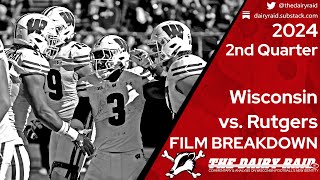 Wisconsin vs Rutgers 2024 2nd Quarter Breakdown The Dairy Raid [upl. by Salohcim]