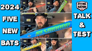 Five NEW 2024 bats  unbox and comp test [upl. by Ninerb]