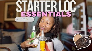 STARTER LOCS ESSENTIALS  BEST PRODUCTS FOR LOC MAINTENANCE [upl. by Anilorac]