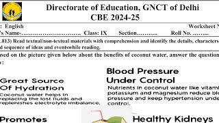 English worksheet 1 class 9 20824 English worksheetEnglish worksheet1Englishworksheet1class6 [upl. by Nethsa876]