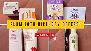 Plums 10th Year Birthday Offers  Skin Care Offers  Plum Products on Offers  Sinatra Fernandes [upl. by Miru416]