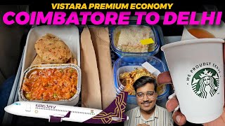 Air India Coimbatore To Delhi Premium Economy  Air India Premium Economy Food [upl. by Stelle]