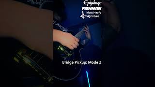 Melodic Metalcore Riffs on Matt Heafys Epiphone Signature [upl. by Akissej]