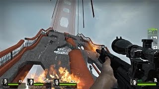 Left 4 Dead 2 Multiplayer Walkthrough Gameplay Day Break Custom Campaign [upl. by Icrad]