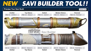 NEW Savi Builder tool to preview any Savi Lightsaber build [upl. by Nnail]