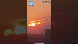 Rare Seven Suns Phenomenon Appears in Chengdu Sky  Dawn News English [upl. by Anahs]