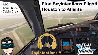 First SayIntentionsai Flight  VR with Pimax Crystal Light  Microsoft Flight Simulator 2020 [upl. by Gnolb103]