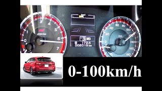 【0100kmh 加速】 SUBARU LEVORG 20 STI sport Eyesight 水平対向4気筒直噴ターボ！！ 20L CVT [upl. by Asikal]