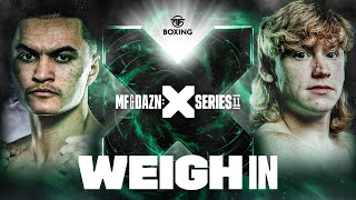 JARVIS VS BDAVE  MISFITS X DAZN X SERIES 011 WEIGH IN LIVESTREAM [upl. by Nicola205]