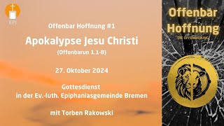 Gottesdienst Epiphaniasgemeinde Bremen  27102024 1000 Uhr [upl. by Amado]