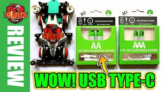 Baterai Pakai USB TYPEC Pertama Di Dunia Smartools Battery AA amp AAA  Unboxing Tamiya Mini 4WD [upl. by Yelmene]