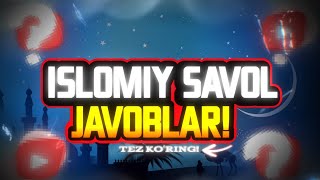 🔴 Islomiy savoljavoblar 6 yangi loyiha 6son [upl. by Htiel]