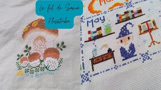 Flosstube Où je commence deux nouveaux mystery stitchalong [upl. by Guss903]