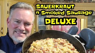 SAUERKRAUT N SMOKED SAUSAGE DELUXE💥💯 [upl. by Htirehc]