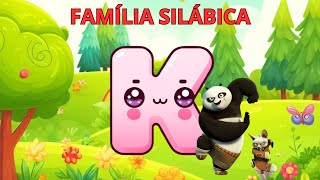 Família silábica do K  KA  KE  KI  KO  KU  ALFABETIZAÇÃO INFANTIL [upl. by Tad]