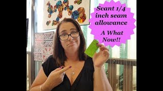 How to set a Scant Quarter Inch Seam Allowance [upl. by Handler]