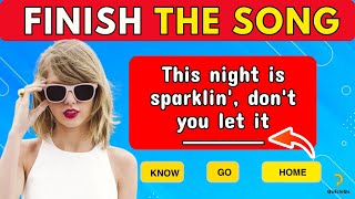 Finish The Song  Taylor Swift Edition  Music Quiz 2024 [upl. by Ardme]