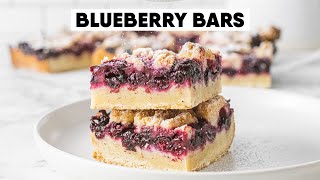 Easy Blueberry Bars  The Scran Line [upl. by Sindee]