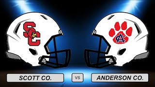 High School Football Scott Co vs Anderson Co [upl. by Ybbed]