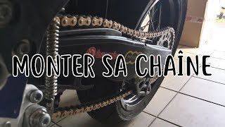 COUPER ET MONTER SA CHAÎNE DE MOTO CORRECTEMENT HD [upl. by Haimes]