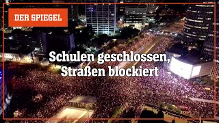 Massenprotest in Israel Generalstreik für einen Geiseldeal  DER SPIEGEL [upl. by Drahsar57]