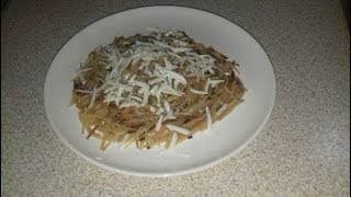 Makarona te Skuqura Ushtari   Fried pasta [upl. by Einor983]