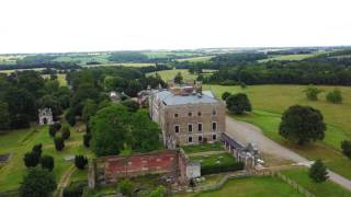 Copped Hall Epping viewed from the air old Georgian mansion that is currently under restoration [upl. by Elden998]