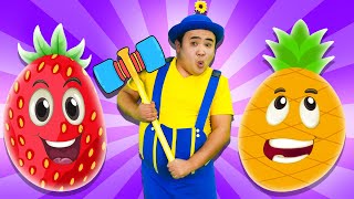 Tropical Surprise Eggs Kids Songs  More  TigiBoo  Nursery Rhymes [upl. by Teerprah996]