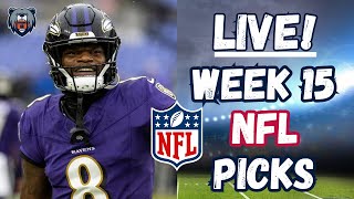 Week 15 NFL Game Picks and Best Bets  Fantasy Football StartSit  Bears Profit Plays [upl. by Ahsikit]