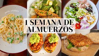 7 Almuerzos Saludables para toda la Semana [upl. by Carry]