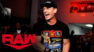 WWE Superstars give John Cena a warm welcome Raw June 27 2022 [upl. by Aryek]