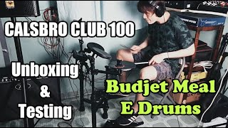 CALSBRO CLUB 100 Electric Drums Unboxing amp Testing [upl. by Bausch543]